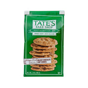 TATE'S Bake Shop walnut chocolate chip cookies, green pouch with pictured cookie stack