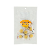 TSUKUNAKA Special Cheese Scallop pouch with round yellow cheese scallop chips