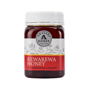 ARATAKI Rewarewa honey jar (500g) with white screw cap and front label