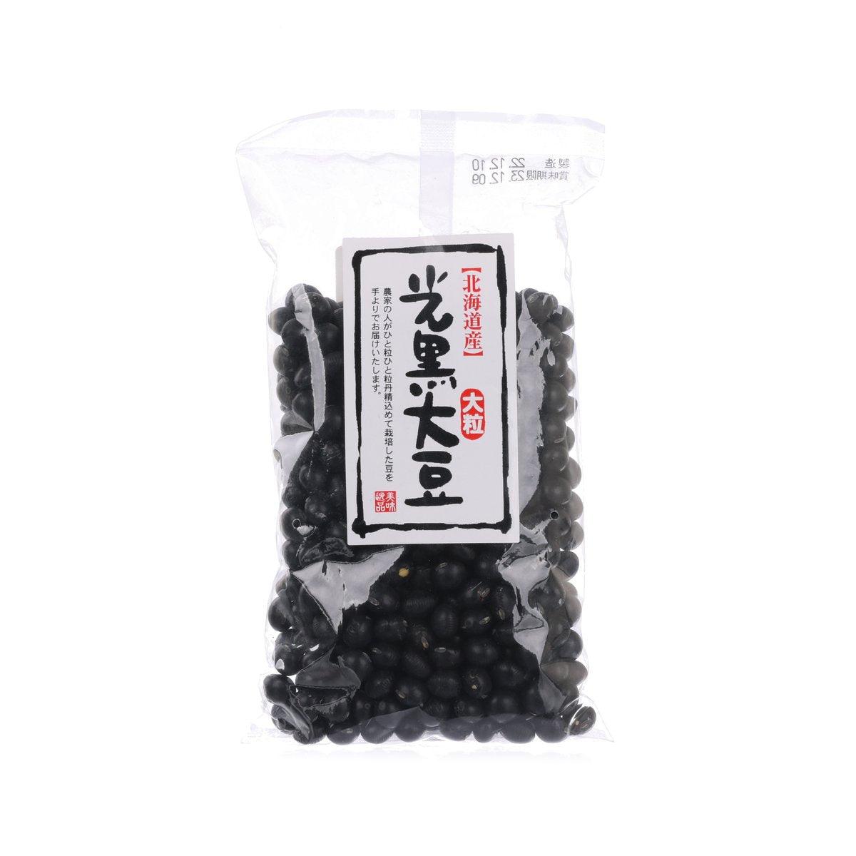 ISSHIN black soy beans 250g bag, front label with Japanese characters