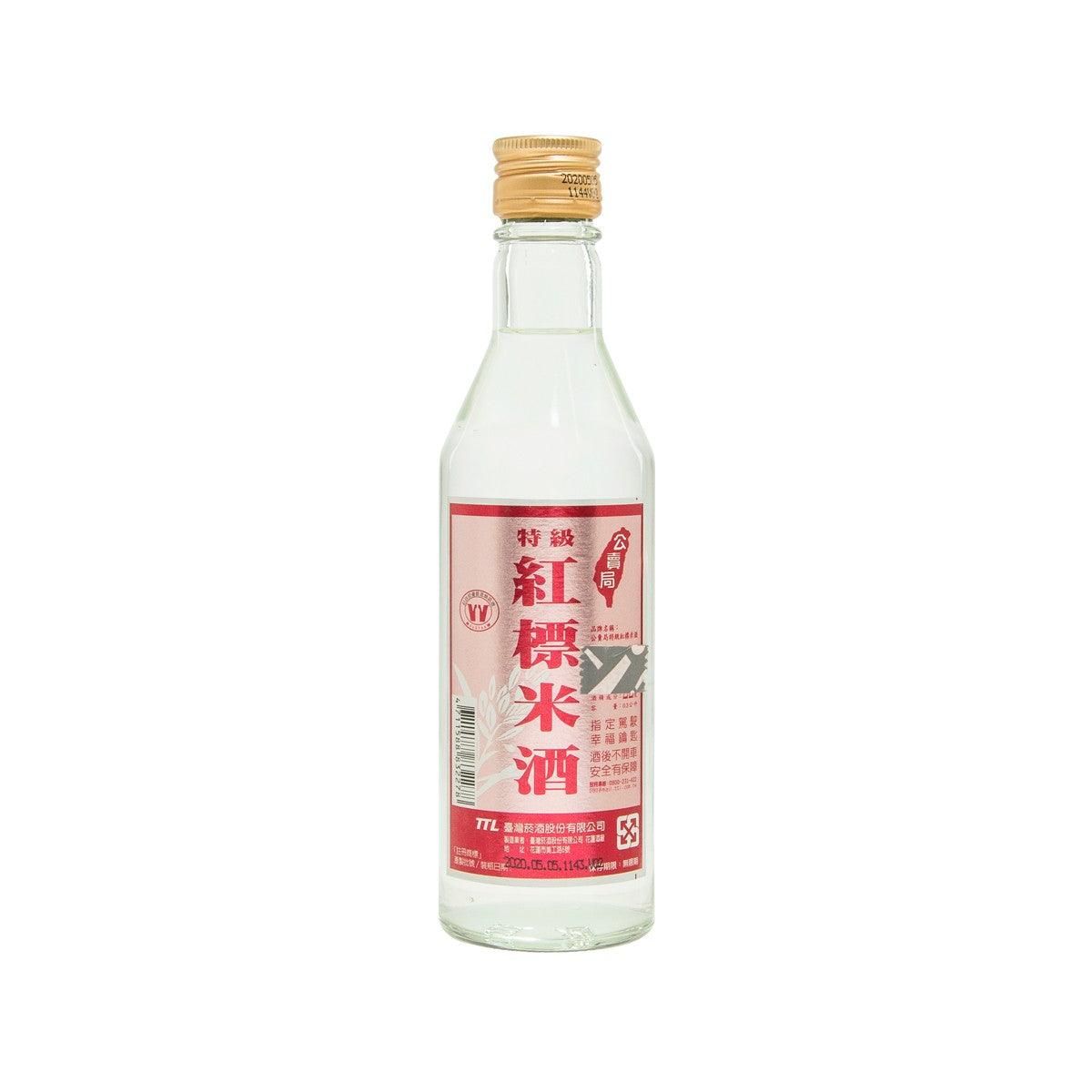 TTL rice wine bottle, 22°, 300 mL, red label with Chinese text
