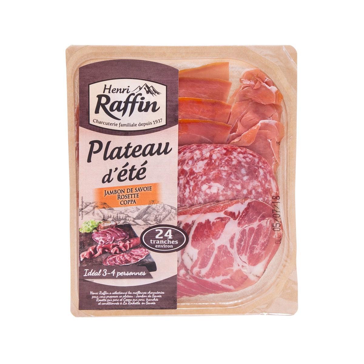 HENRI RAFFIN cured ham platter pack with assorted dried meats and label