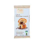 Salted chocolate crunch snack in foil pouch, CHUAO CHOCOLATIER brand
