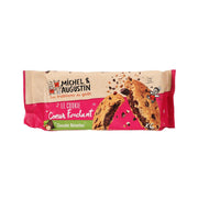 Hazelnut chocolate cookie pack in pink and beige wrapper with cookie graphics