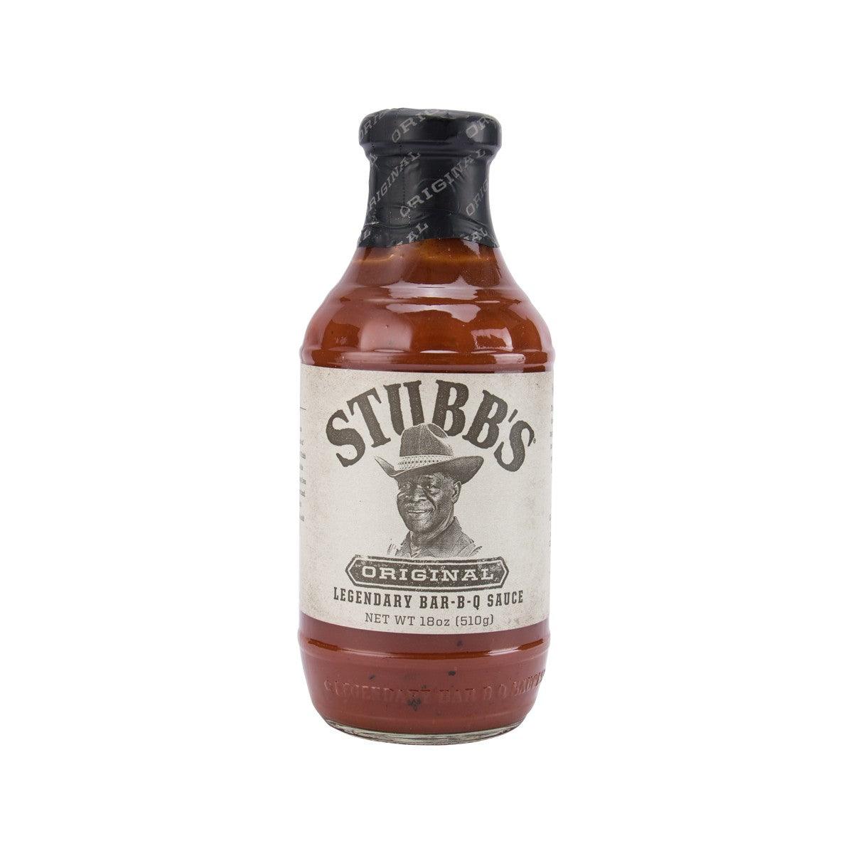 STUBBS Original BBQ sauce bottle, 510g, front label with logo.