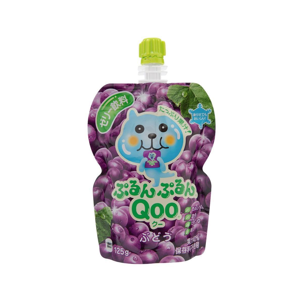 MINUTE MAID QOO grape jelly drink pouch, 125g, with spout cap
