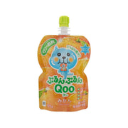 MINUTE MAID Purun Purun QOO jelly drink pouch with green cap, mikan orange flavor, 125g