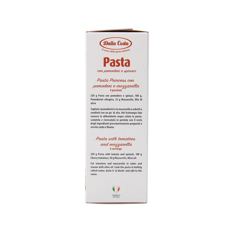 DALLA COSTA Durum Wheat Semolina Pasta with Tomato & Spinach - Princess  (250g)