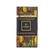 AMEDEI dark chocolate bar, limited edition, wrapped in dark paper with AMEDEI logo