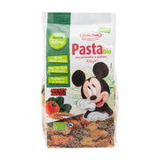 Organic pasta bag with tomato and spinach, Mickey Mouse design, Dalla Costa 300g