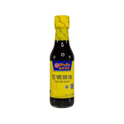 KOON CHUN SAUCE FACTORY thin soy sauce bottle, 250 mL, dark glass with yellow label