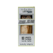 Rosemary mini linguette flatbread package with printed flatbread photo and label