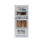 Mini linguette flatbread box with sea salt label and cracker photo