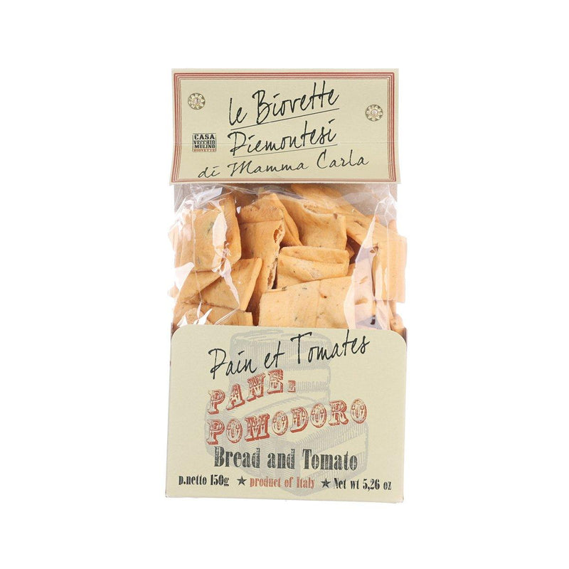 CASA VECCHIO MULINO Biovette Crispy Bread Squares with Tomato  (150g)