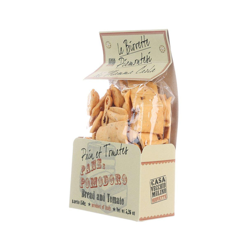 CASA VECCHIO MULINO Biovette Crispy Bread Squares with Tomato  (150g)
