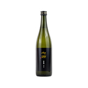 SHICHIDA Omachi Junmai Ginjo sake bottle, green glass with dark label and gold emblem