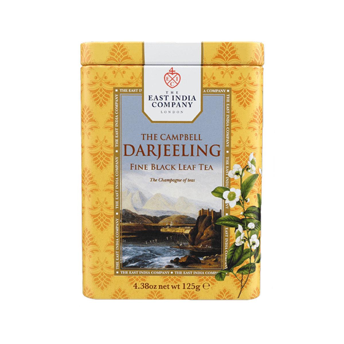 The East India Company Darjeeling fine black leaf tea pouch, 125 g