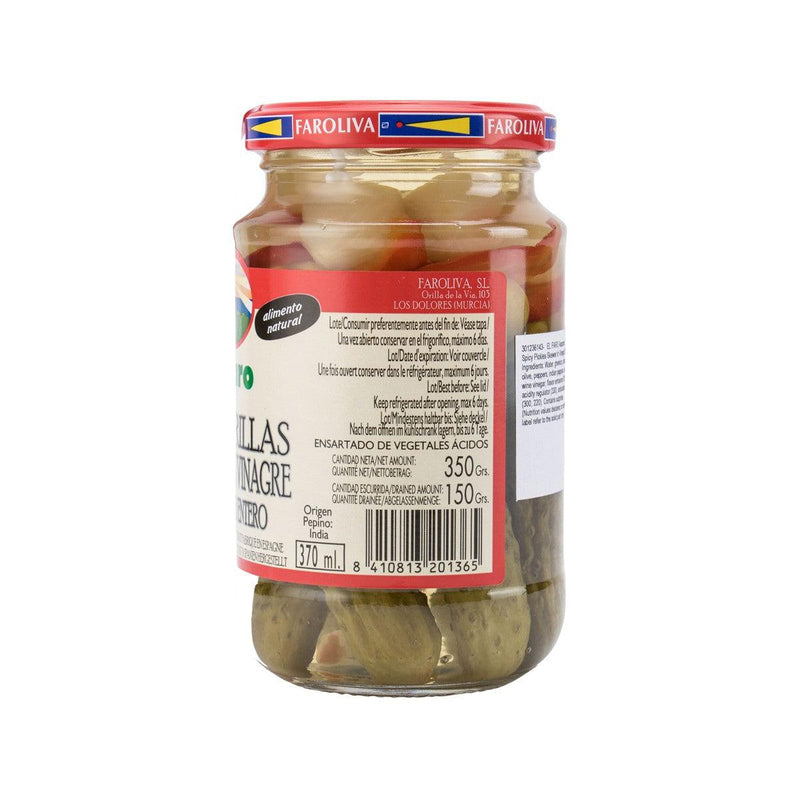 EL FARO Pickled Hot "Banderillas" with Whole Gherkin  (350g)