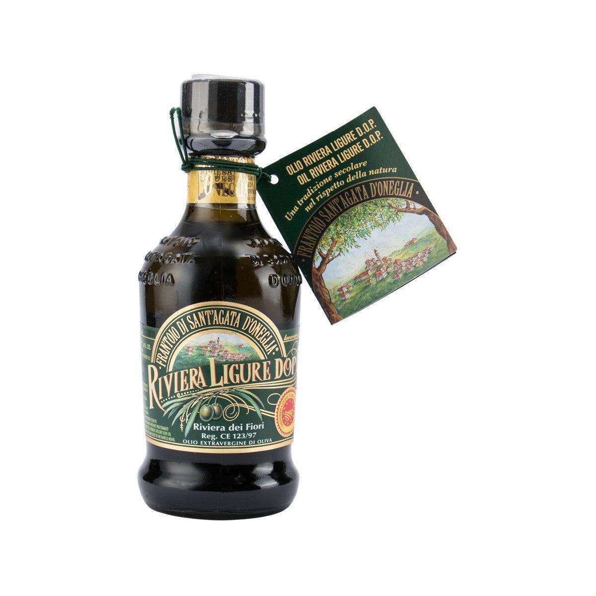 SANT'AGATA ONEGLIA Riviera Ligure extra virgin olive oil bottle, 100 mL, front label
