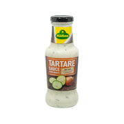 KUHNE tartar sauce bottle with cucumber and herbs label