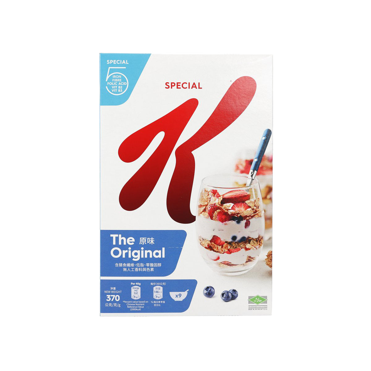 KELLOGG'S Special K Original crisp flakes cereal box, 370g