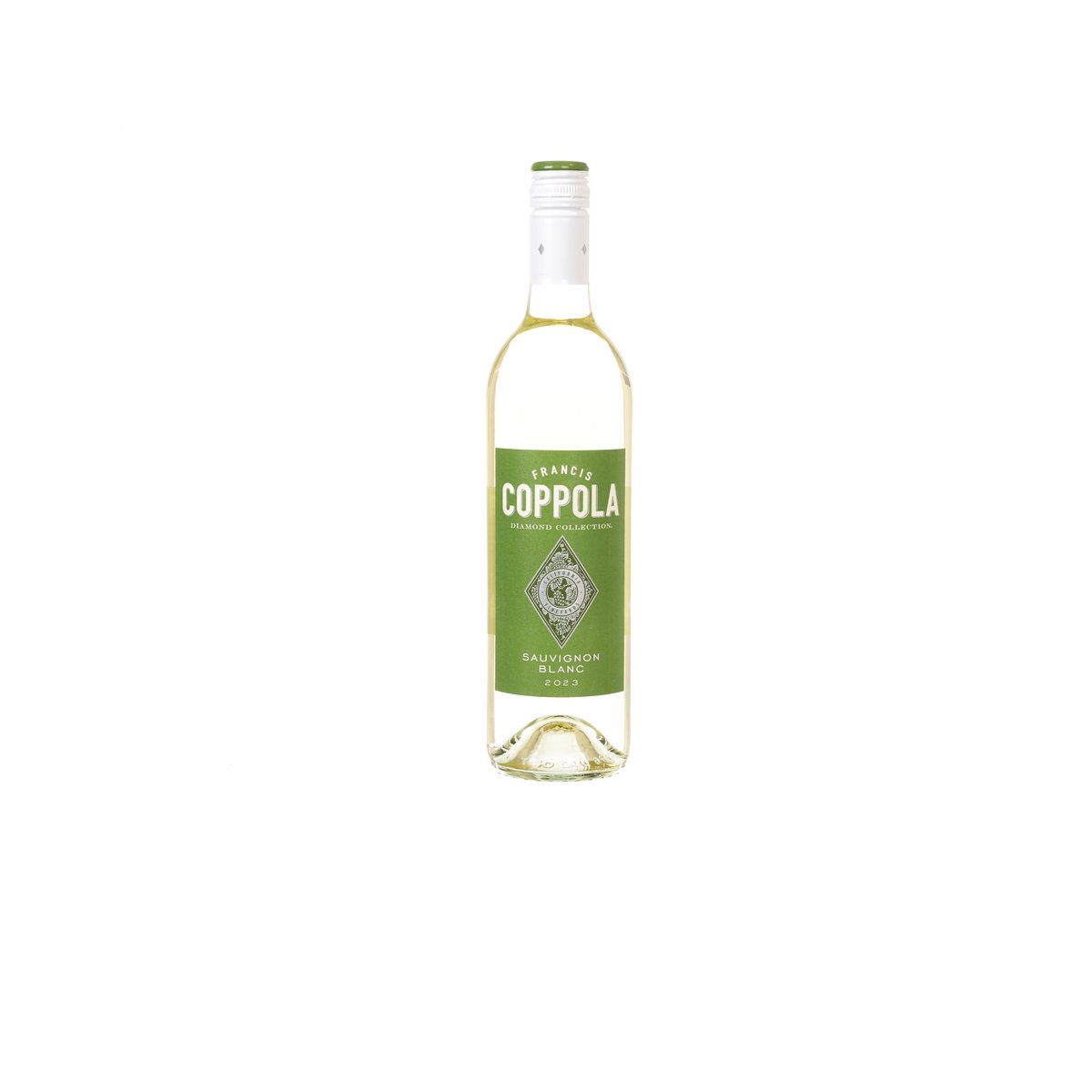 COPPOLA Sauvignon Blanc white wine bottle with green front label, 750 mL