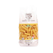 IRIS BIO durum wheat macaroni pasta, 500g bag with short yellow tubes