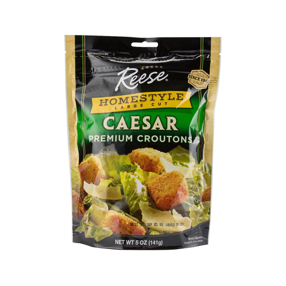 REESE Homestyle Caesar premium croutons in large cut bag, 141g