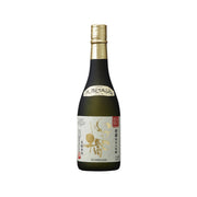 IZUMIBASHI junmai daiginjo sake bottle with gold cap and dark label