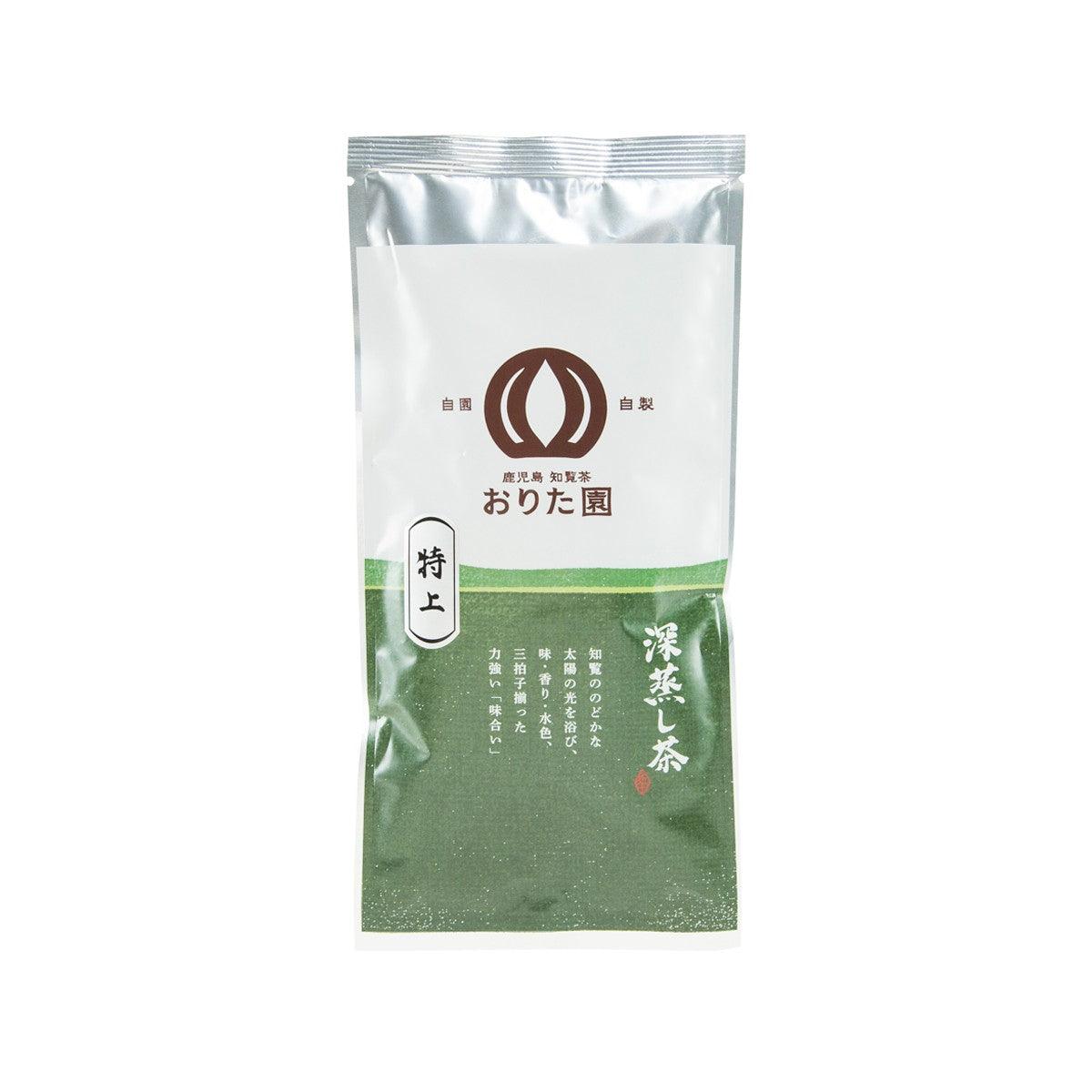ORITAEN Chiran green tea pouch, 100g, deep-steamed green tea
