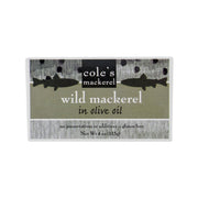 COLE'S wild mackerel in olive oil carton, gluten-free, 4 oz (115g)