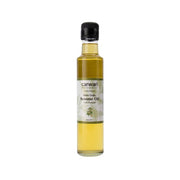 CARWARI organic extra virgin sesame oil bottle, 250 mL, amber glass with black cap