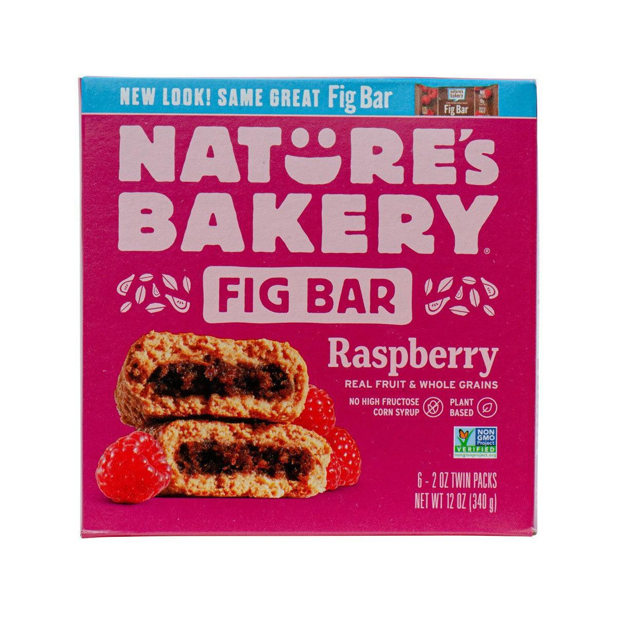 Nature's Bakery fig bar raspberry snack bar package, twin packs, 340g