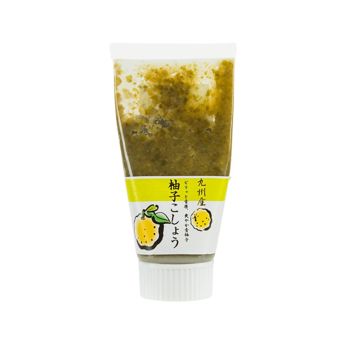 YOTSUYAMA citrus chili paste squeeze tube with green-yellow contents and front label