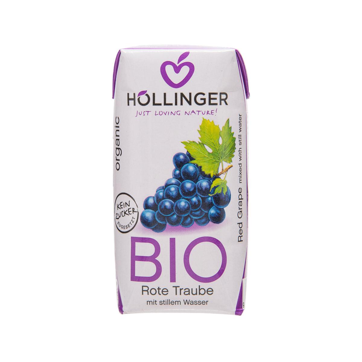 HOLLINGER Organic red grape nectar carton, BIO label, 200 mL