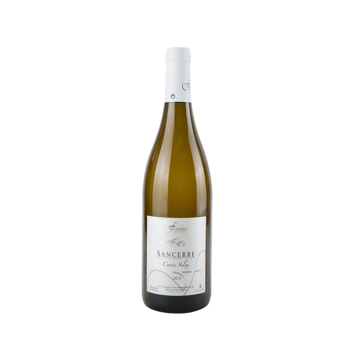 DOMAINE FOURNIER Sancerre wine bottle with white label, 750 mL