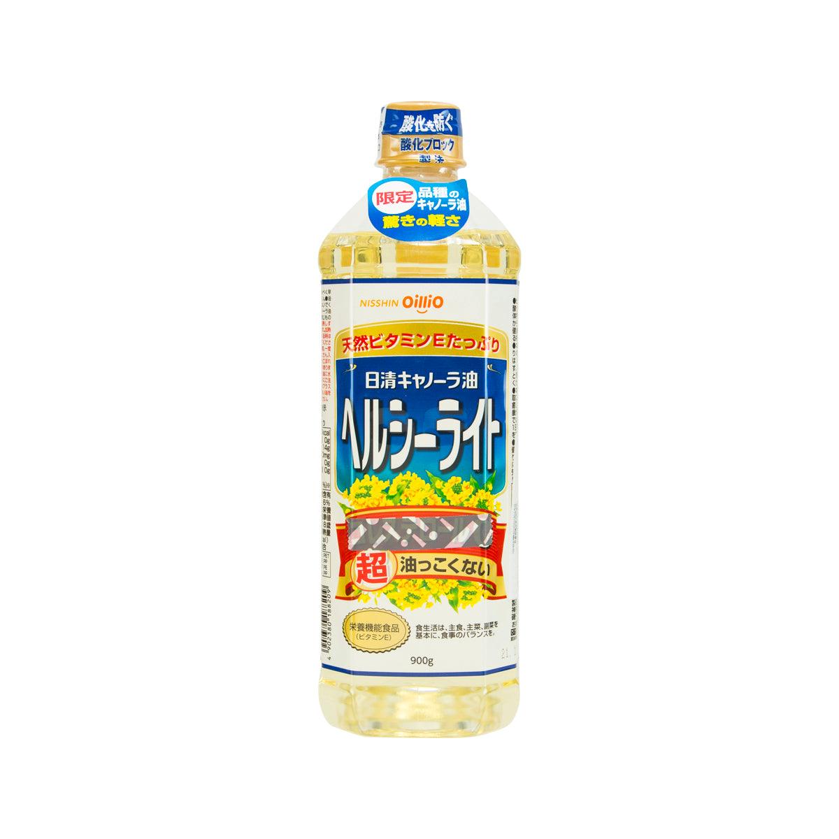 NISSHIN OILLIO Light Canola Oil 800g bottle, front label