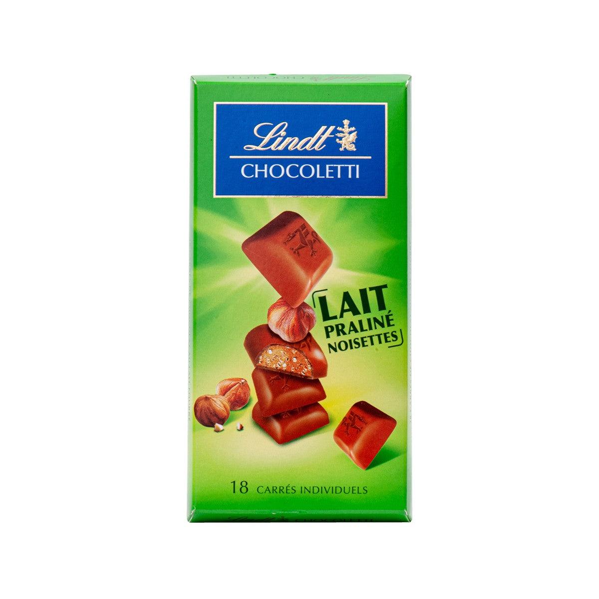 LINDT Chocoletti milk pralines with hazelnuts chocolate box