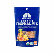 MAVUNO HARVEST organic tropical mix stand-up pouch with clear window and dried fruit