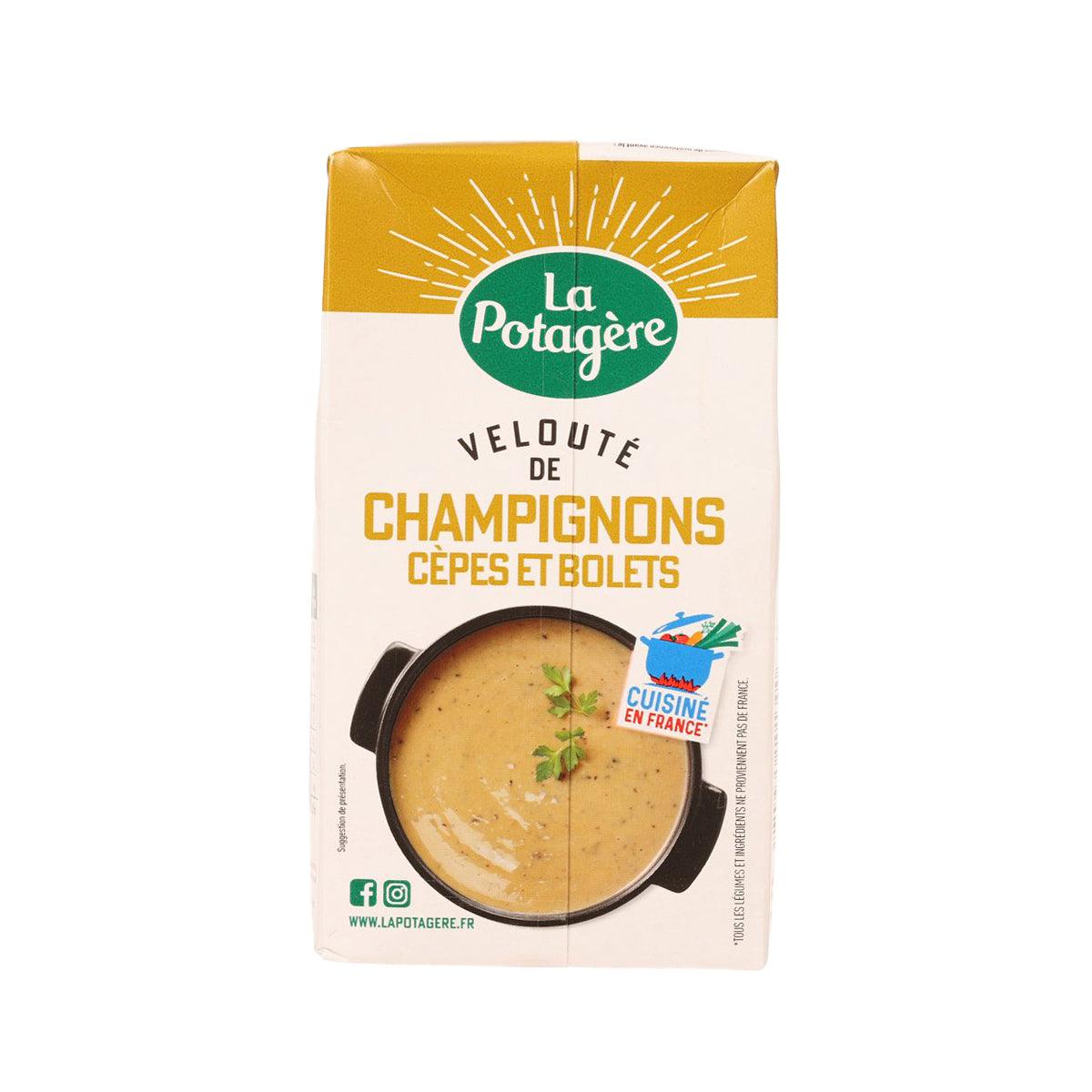 La Potagère cream of mushroom soup carton, 1L