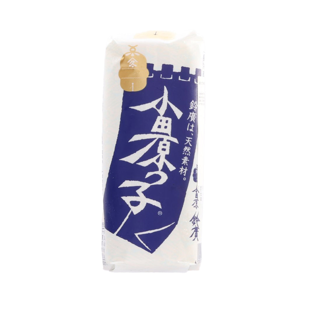 ODAWARASUZUHIRO white steamed fish cake in clear wrapper with blue front label