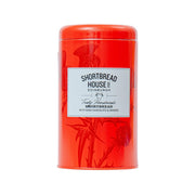 Shortbread tin with red lid and label, dark chocolate & orange 140g