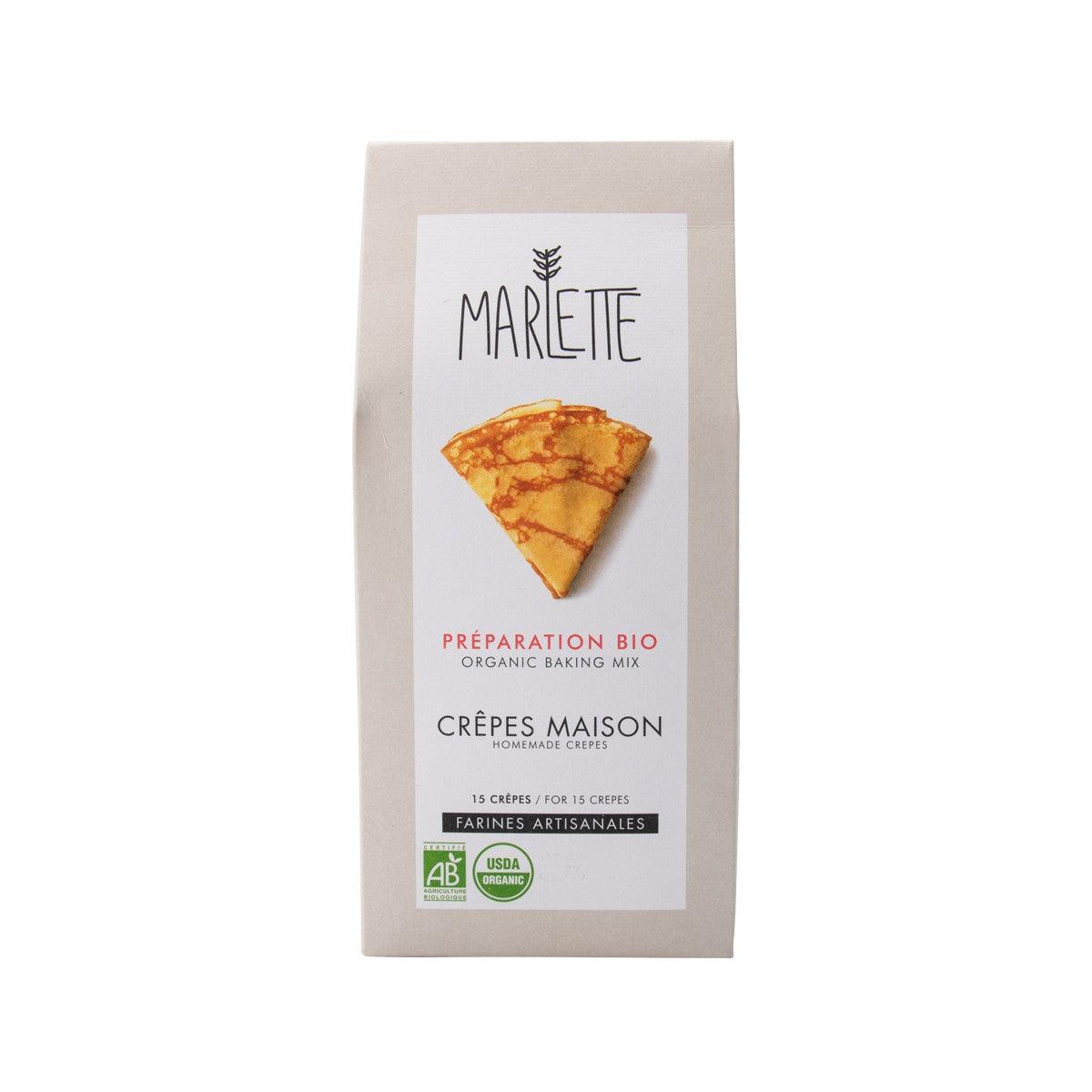 MARLETTE organic baking mix for homemade crepes, 350g box