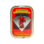 LA BELLE-ILOISE Saint-Georges sardines in olive oil tin, red and gold label