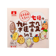 SUZUSEI 7-grain natto pack, illustrated front label, sealed 100g.