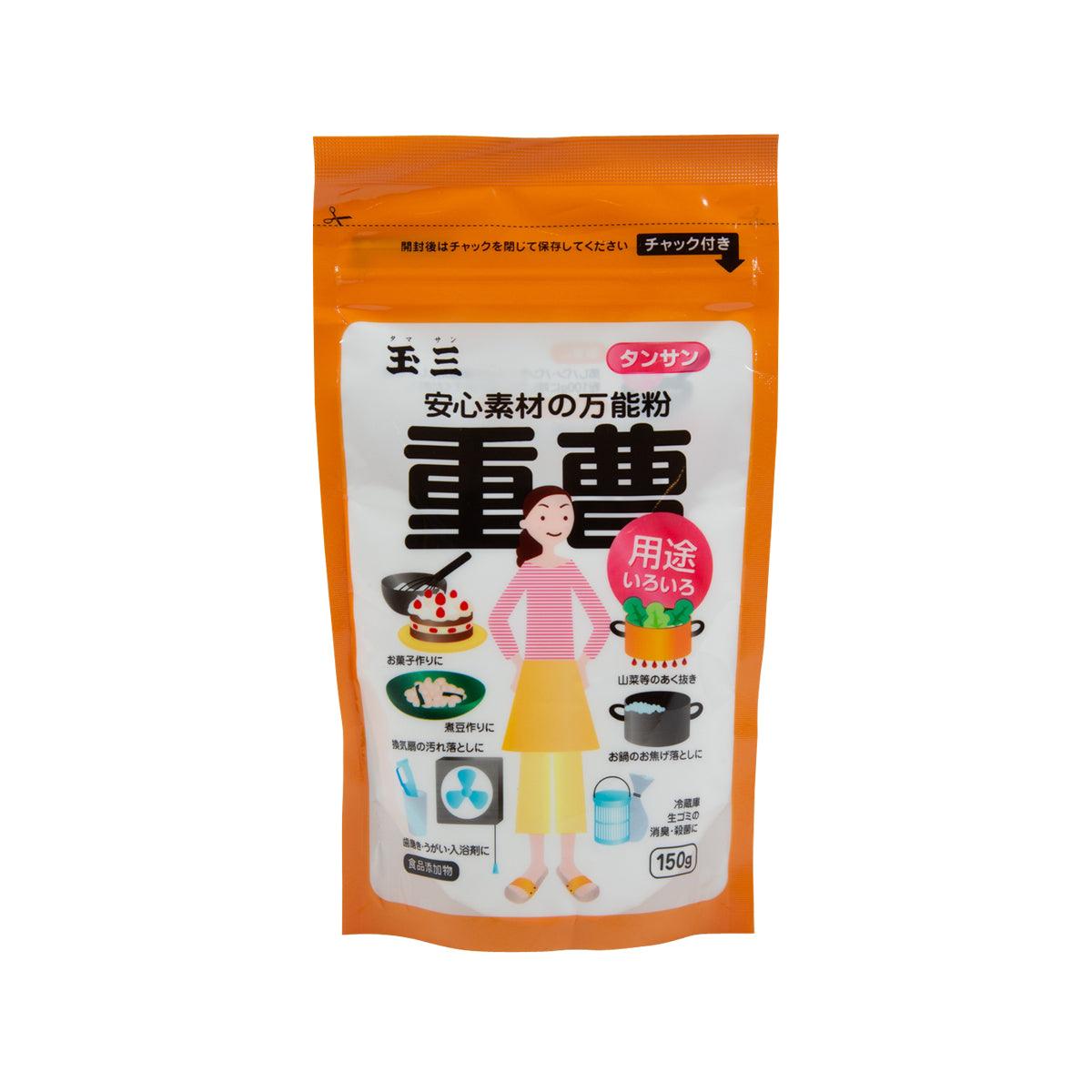 KAWAMITSU Tamasan baking soda pouch, 150 g, orange-and-white with front label