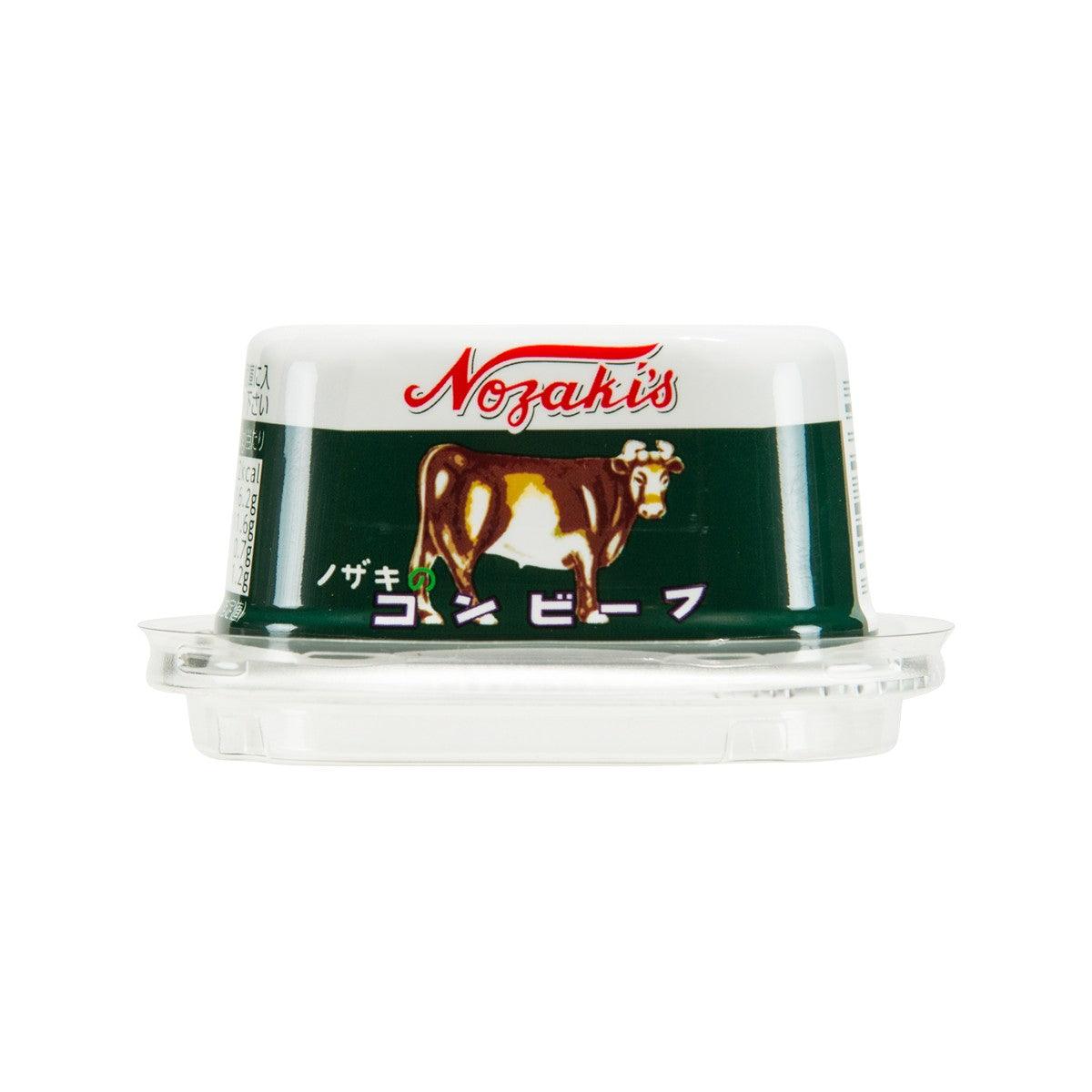 KAWASHO FOODS Nozaki's corned beef 80g tub with front label and cow logo