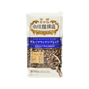 OGAWA COFFEE Blue Mountain Blend ground coffee bag, front label, 180g