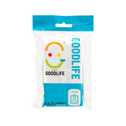 Foil-wrapped alcohol wet towels, 10-count, turquoise/white pack