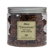COMPTOIR DU CACAO jar of milk croustines with salted butter caramel, 200g